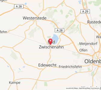 Map of Bad Zwischenahn, Lower Saxony