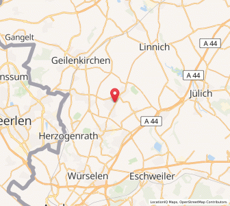 Map of Baesweiler, North Rhine-Westphalia