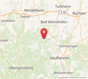 Map of Baisweil, Bavaria