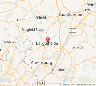 Map of Bargteheide, Schleswig-Holstein
