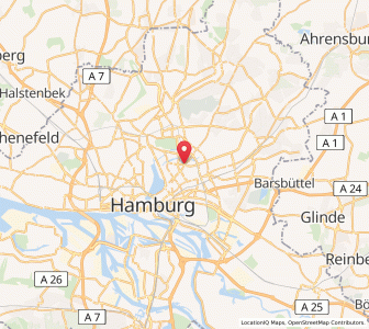 Map of Barmbek-Süd, Hamburg
