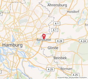 Map of Barsbüttel, Schleswig-Holstein