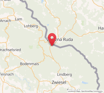 Map of Bayerisch Eisenstein, Bavaria