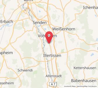 Map of Bellenberg, Bavaria