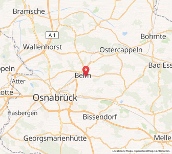 Map of Belm, Lower Saxony