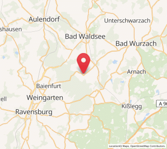 Map of Bergatreute, Baden-Wurttemberg