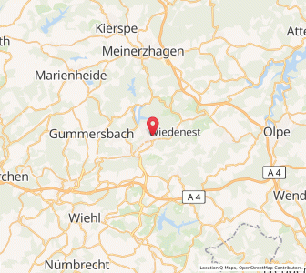 Map of Bergneustadt, North Rhine-Westphalia