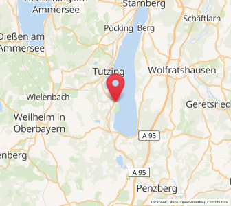 Map of Bernried am Starnberger See, Bavaria