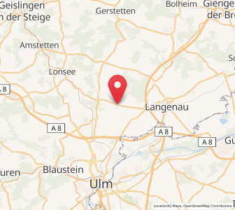 Map of Bernstadt, Baden-Wurttemberg