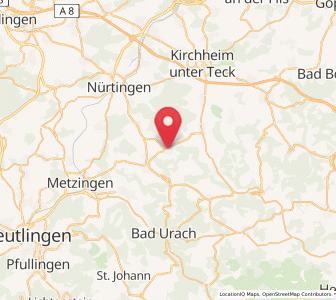 Map of Beuren, Baden-Wurttemberg