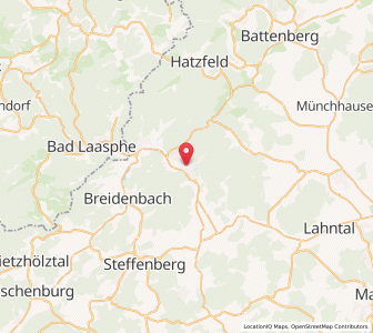 Map of Biedenkopf, Hesse
