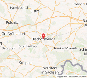 Map of Bischofswerda, Saxony