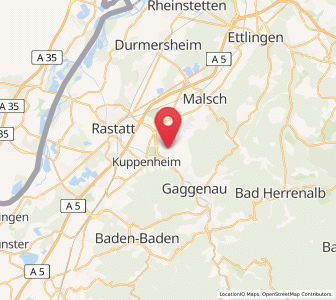 Map of Bischweier, Baden-Wurttemberg