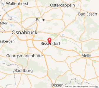 Map of Bissendorf, Lower Saxony