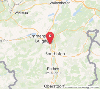 Map of Blaichach, Bavaria