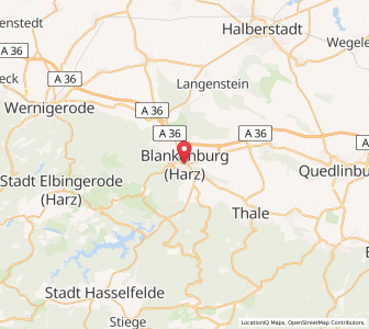 Map of Blankenburg, Saxony-Anhalt