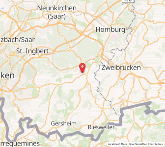 Map of Blieskastel, Saarland