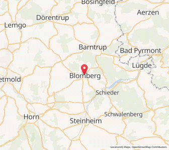 Map of Blomberg, North Rhine-Westphalia