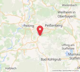 Map of Böbing, Bavaria