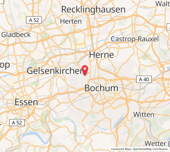 Map of Bochum-Hordel, North Rhine-Westphalia