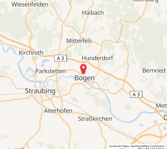 Map of Bogen, Bavaria