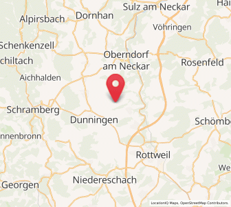 Map of Bösingen, Baden-Wurttemberg