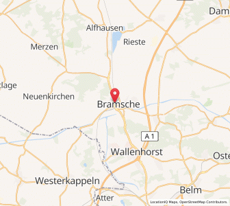 Map of Bramsche, Lower Saxony