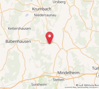 Map of Breitenbrunn, Bavaria