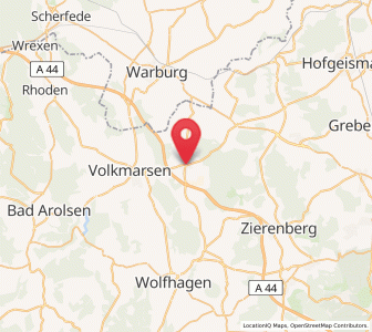 Map of Breuna, Hesse