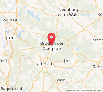 Map of Bruck i.d. OPf., Bavaria