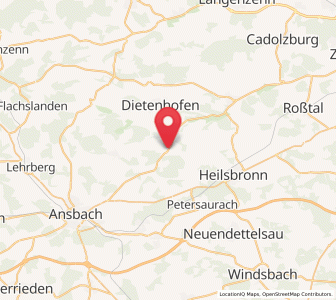Map of Bruckberg, Bavaria