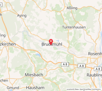 Map of Bruckmühl, Bavaria