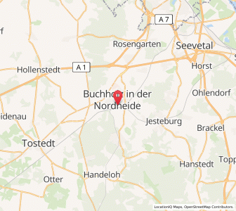 Map of Buchholz in der Nordheide, Lower Saxony