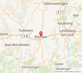 Map of Buchloe, Bavaria