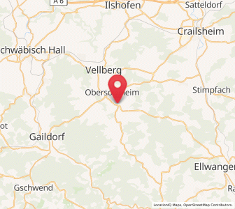 Map of Bühlertann, Baden-Wurttemberg