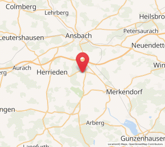 Map of Burgoberbach, Bavaria