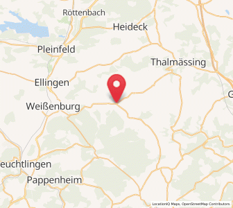 Map of Burgsalach, Bavaria