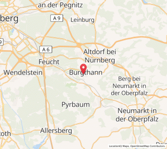 Map of Burgthann, Bavaria