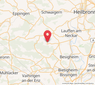 Map of Cleebronn, Baden-Wurttemberg