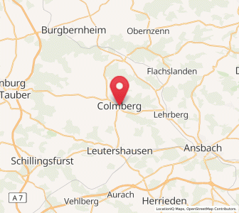 Map of Colmberg, Bavaria