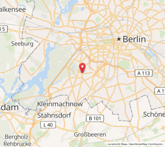 Map of Berlin-Dahlem, Berlin