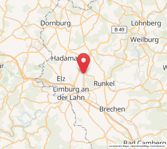 Map of Dehrn, Hesse