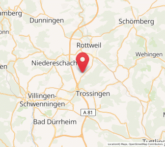 Map of Deißlingen, Baden-Wurttemberg