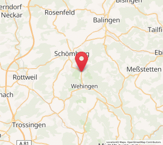 Map of Deilingen, Baden-Wurttemberg