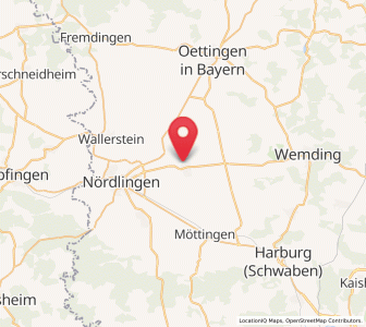 Map of Deiningen, Bavaria