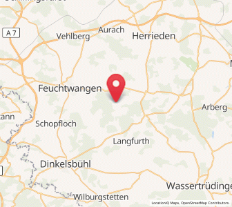 Map of Dentlein am Forst, Bavaria