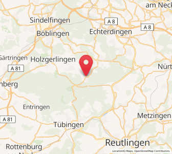 Map of Dettenhausen, Baden-Wurttemberg