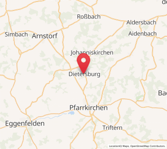Map of Dietersburg, Bavaria