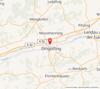 Map of Dingolfing, Bavaria