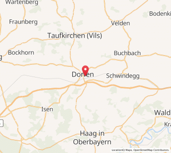 Map of Dorfen, Bavaria